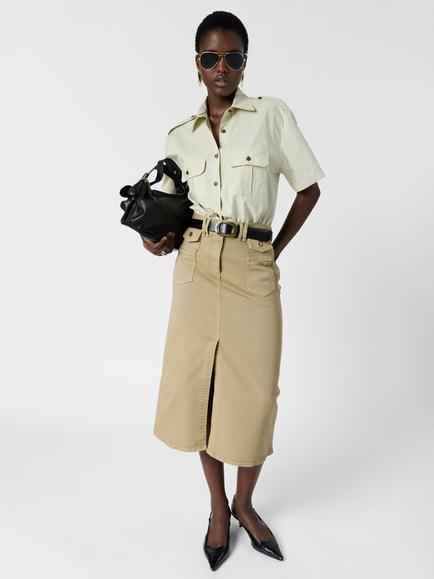 Gerard Darel Emma Midi Skirt, Sand, Sand