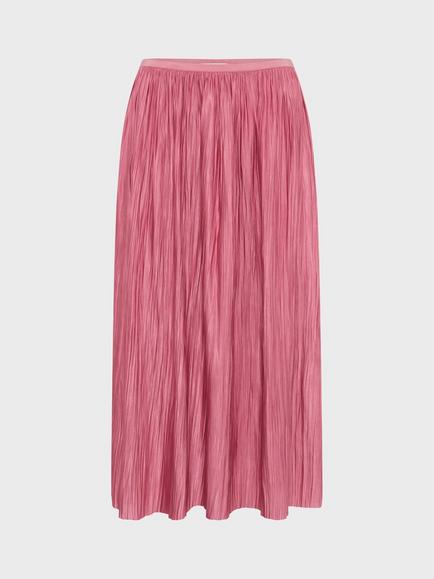 Gerard Darel Jocelyne Crinkle Textured A-Line Skirt, Pink - view 2, Pink