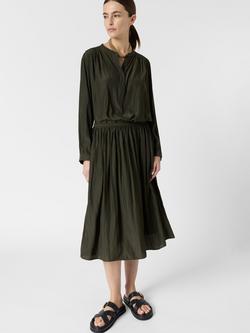 Gerard Darel Juliah Crinkle Midi Skirt - view 2, Green