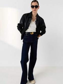 Gerard Darel Maevanelle Pure Linen T-Shirt, Ecru, Ecru