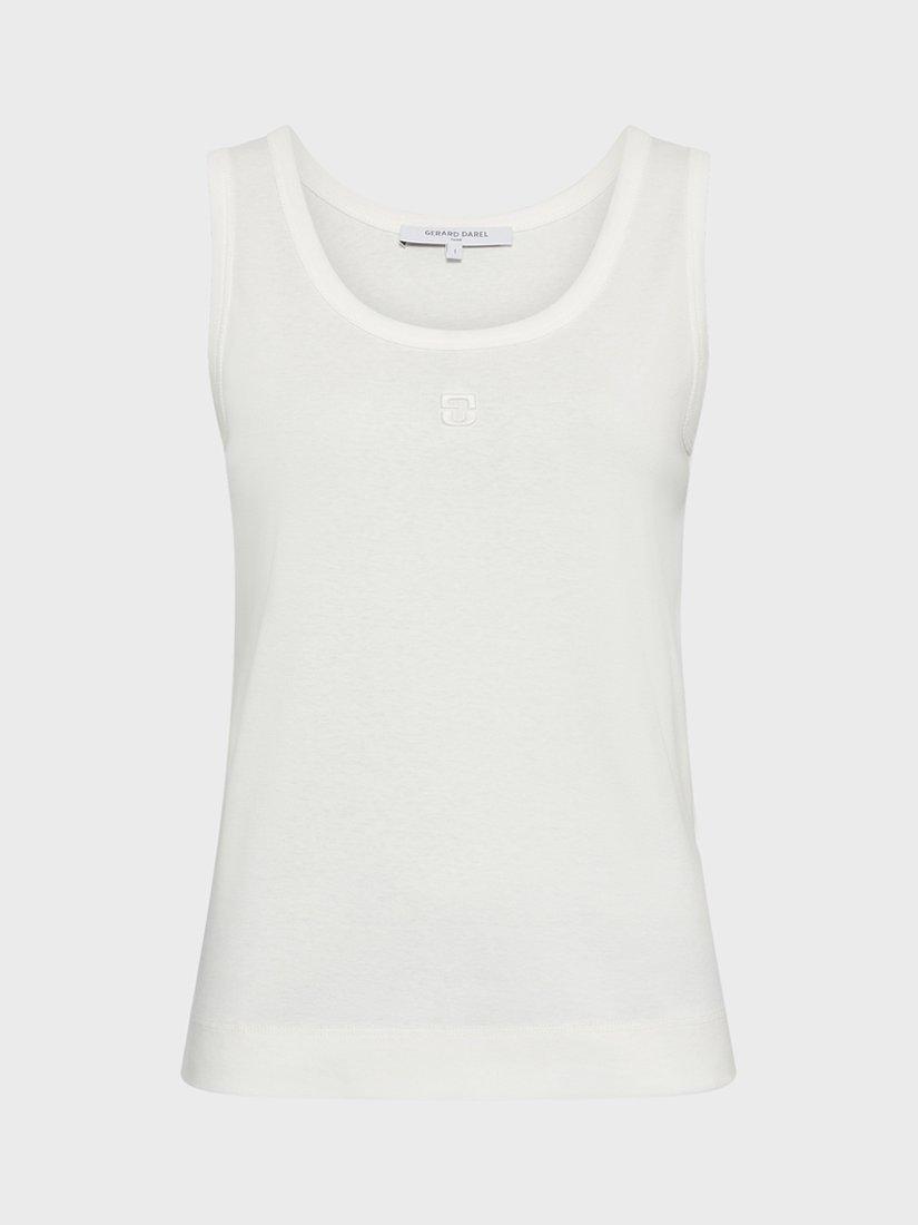Product image 4 of 6, which shows Gerard Darel Maraude Tank Top, White, 10