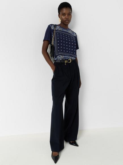 Gerard Darel Magnolia Graphic Floral T-Shirt, Navy