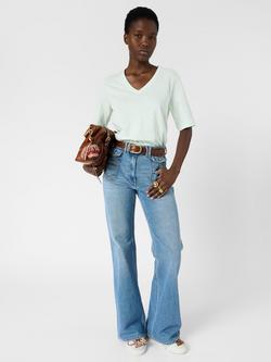 Gerard Darel Marisa V Neck T-Shirt, Teal Green