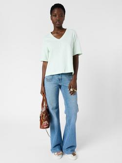 Gerard Darel Marisa V Neck T-Shirt - view 2, Teal Green