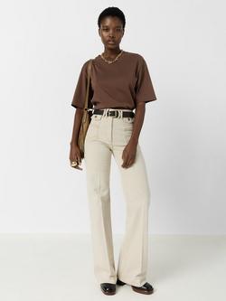 Gerard Darel Mayae Crew Neck T-Shirt, Brown
