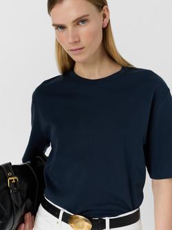 Gerard Darel Mayae Crew Neck T-Shirt - view 2, Navy