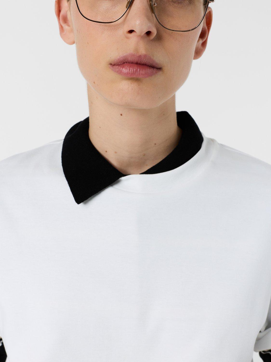 Product image 5 of 7, which shows Gerard Darel Mayae Crew Neck T-Shirt, White, 6