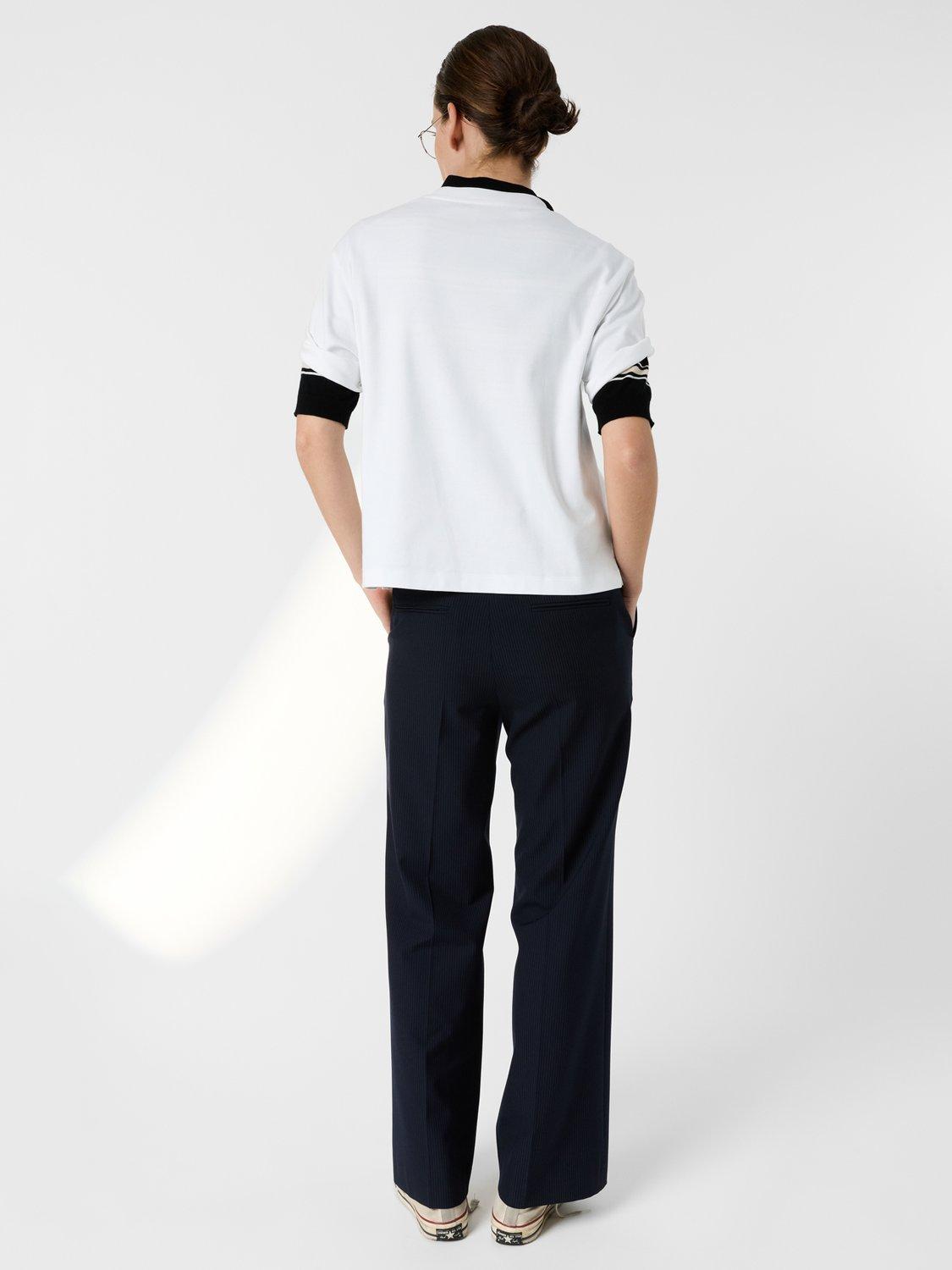 Product image 7 of 7, which shows Gerard Darel Mayae Crew Neck T-Shirt, White, 6