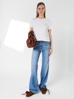 Gerard Darel Melia Heart T-Shirt, White - view 2, White