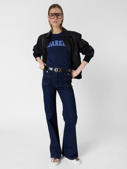 Gerard Darel Melly T-Shirt, Navy/Blue, Navy/Blue