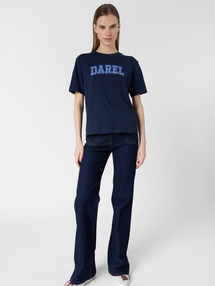 Gerard Darel Melly T-Shirt, Navy/Blue - view 2, Navy/Blue