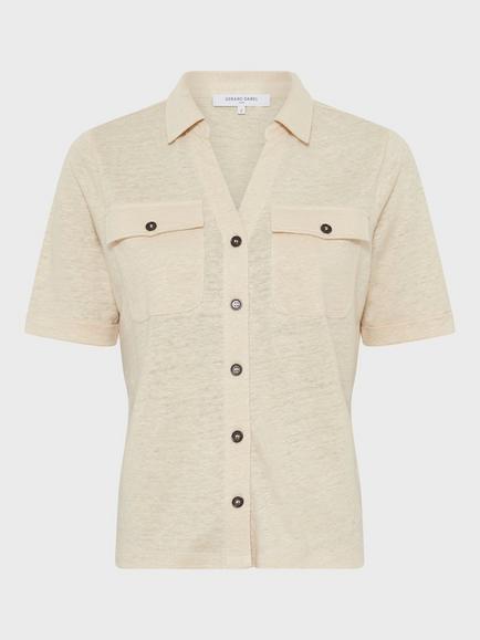 Gerard Darel Moana Utility Shirt, Natural, Natural