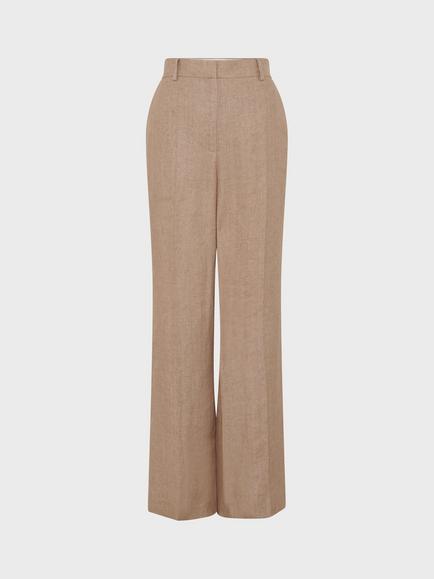 Gerard Darel Abigail Pure Linen Trousers, Sand, Sand