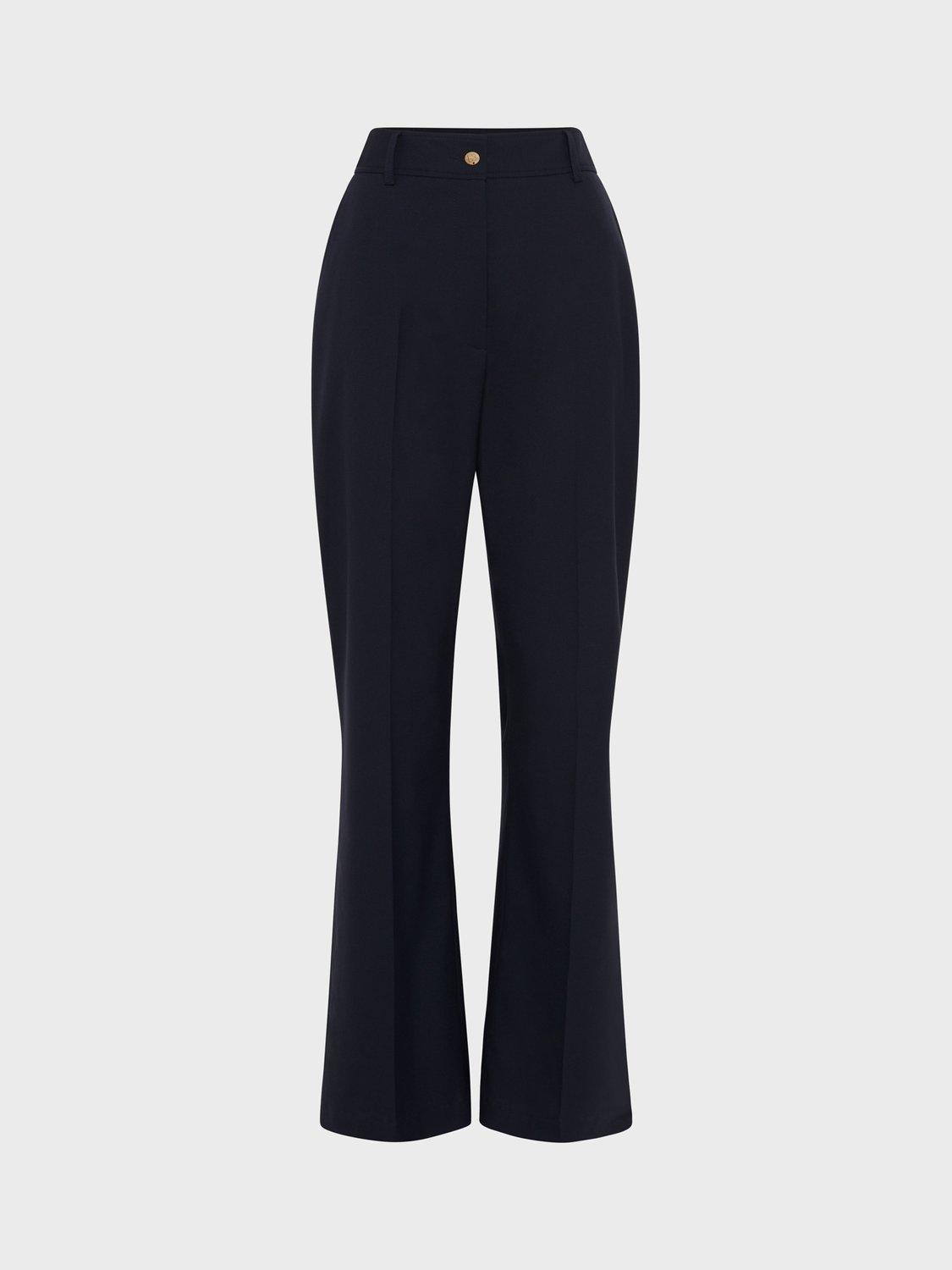 Product image 1 of 2, which shows Gerard Darel Aliyah Tailored Trousers, Navy, 10
