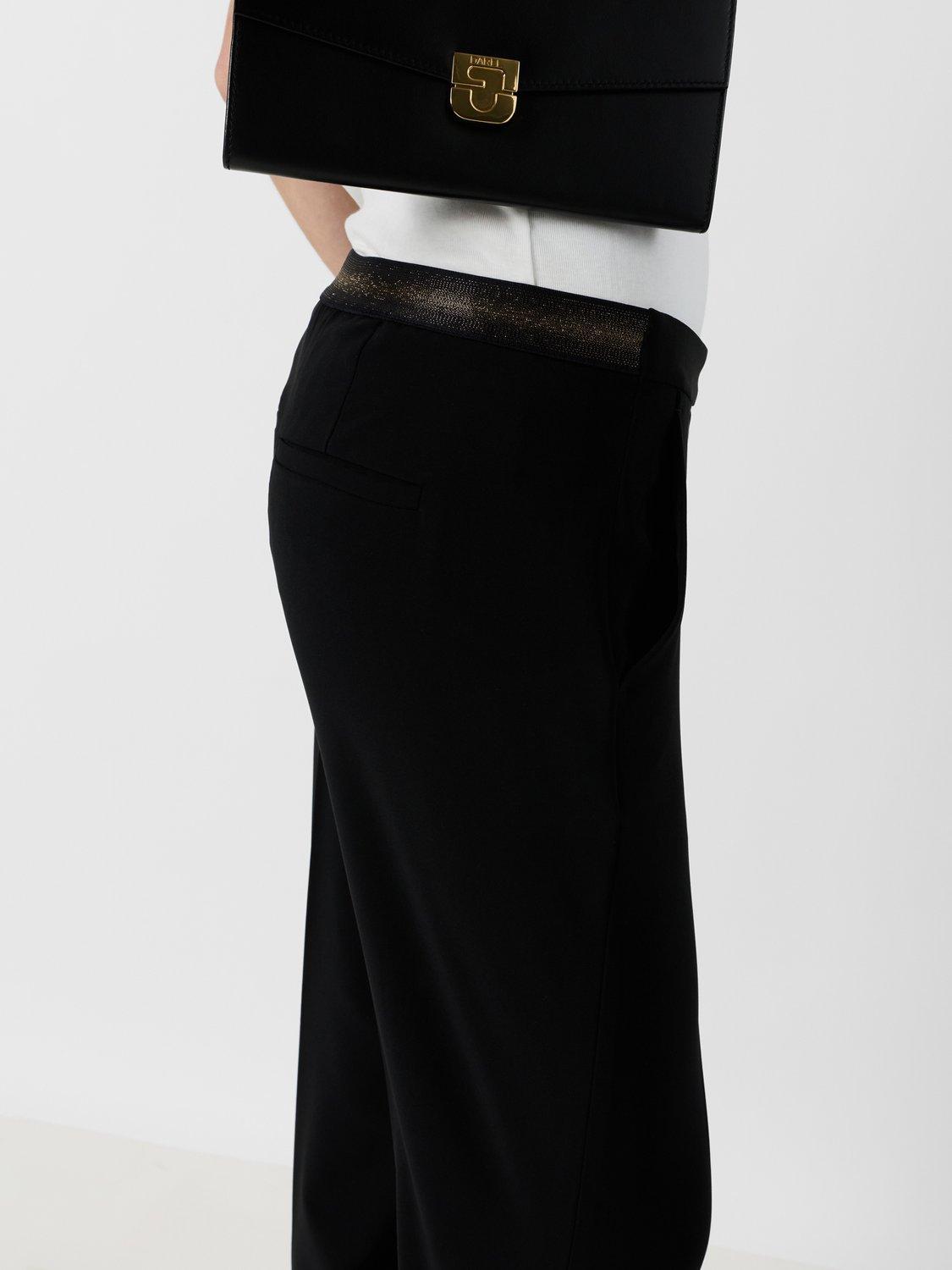 Product image 4 of 4, which shows Gerard Darel Alya Tailored Trousers, Black, 10