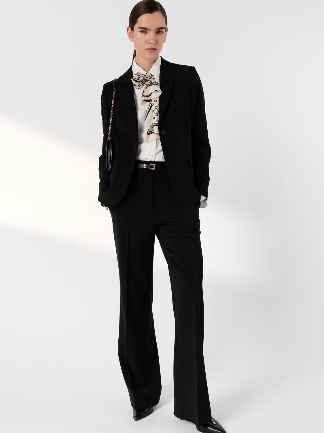 Product image 2 of 7, which shows Gerard Darel Alyce Tailored Trousers, Black, 10