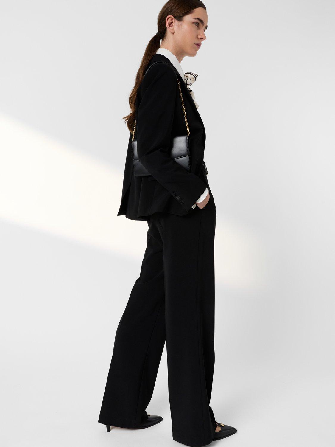 Product image 3 of 7, which shows Gerard Darel Alyce Tailored Trousers, Black, 10