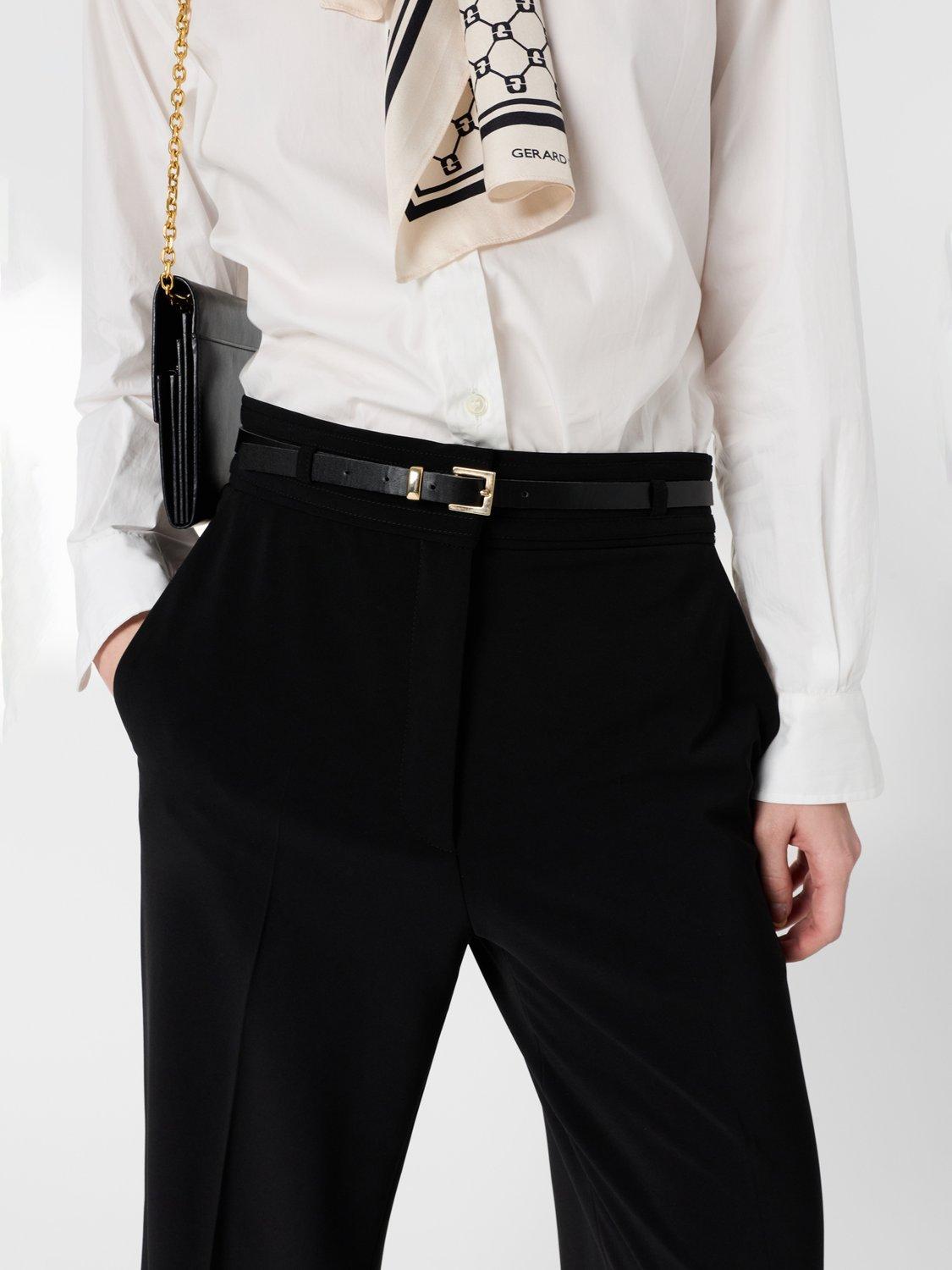 Product image 5 of 7, which shows Gerard Darel Alyce Tailored Trousers, Black, 10