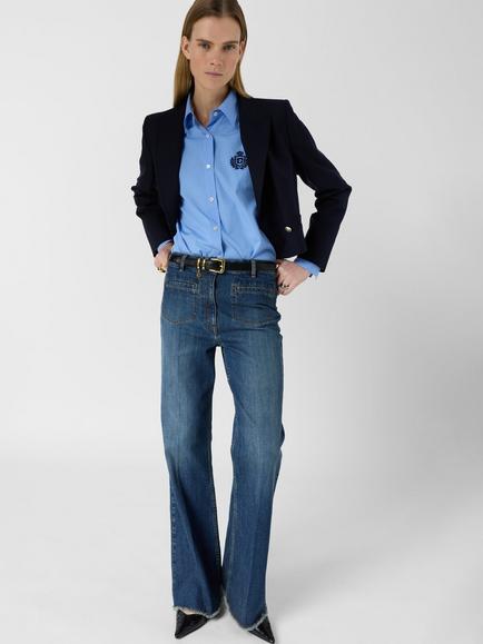 Gerard Darel Amandie Flared Jeans, Blue, Blue