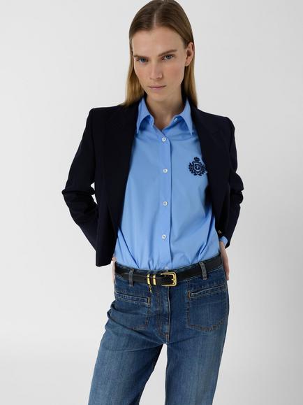 Gerard Darel Amandie Flared Jeans, Blue - view 2, Blue