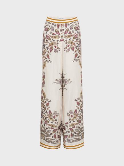 Gerard Darel AMANYA Wide Leg Trousers, Yellow, Yellow