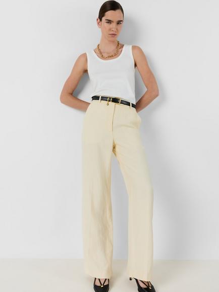 Gerard Darel Anya Tailored Trousers, Yellow, Yellow