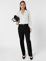 Whistles Lily Cigarette Trousers, Black