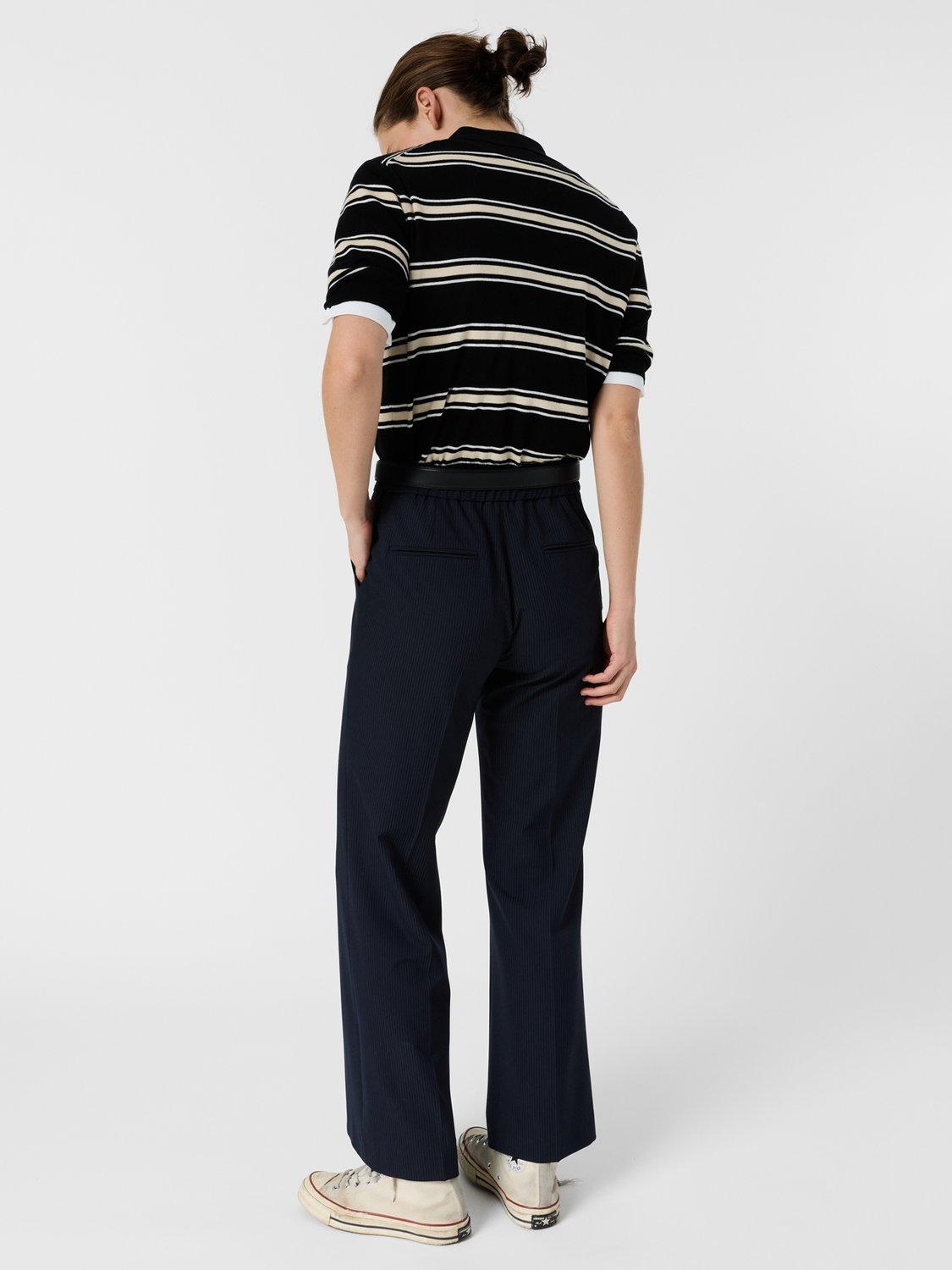 Product image 3 of 6, which shows Gerard Darel Avia Tailored Trousers, Navy, 10