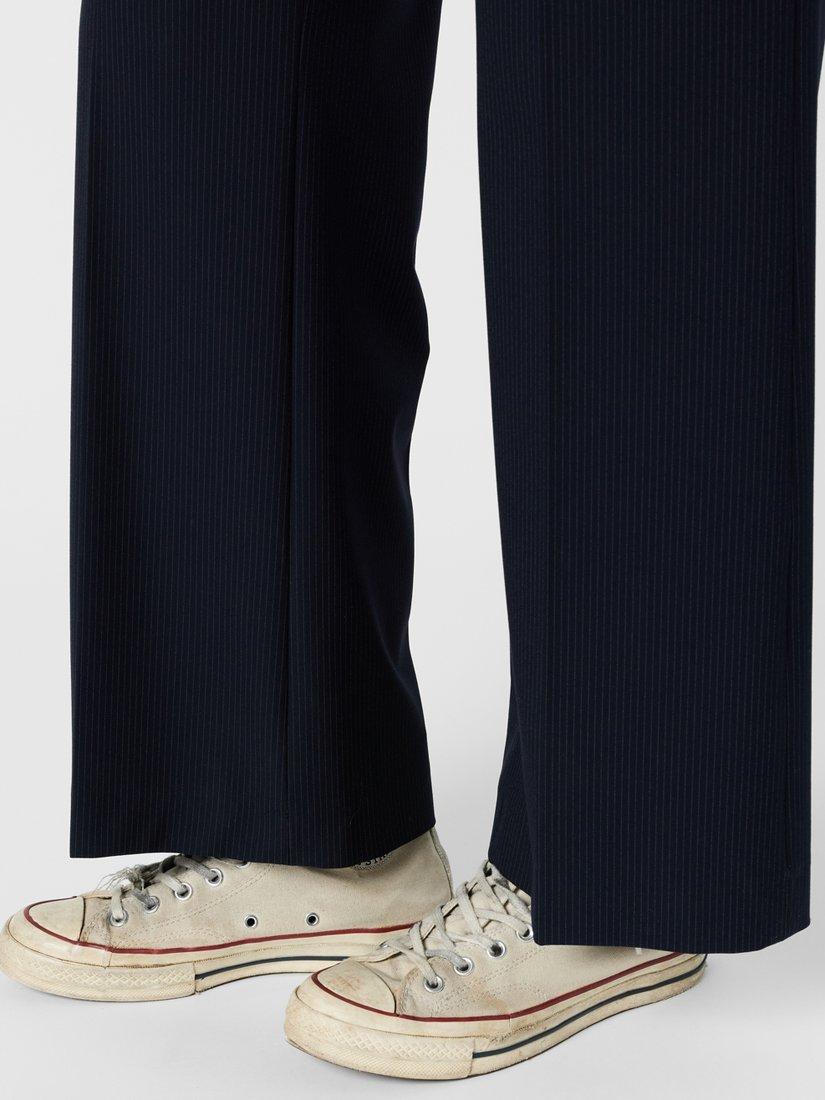 Product image 6 of 6, which shows Gerard Darel Avia Tailored Trousers, Navy, 10