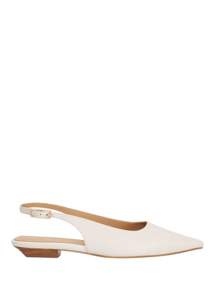 Dune London Hostess Leather Court Shoes, White, White