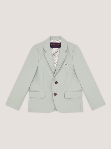 Monsoon Kids' Freddie Blazer, Sage - view 2, Sage