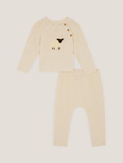 Monsoon Baby Sheep Top and Leggings Set, Cream, Cream