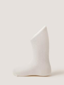 Monsoon Baby Lace Tights, White, White