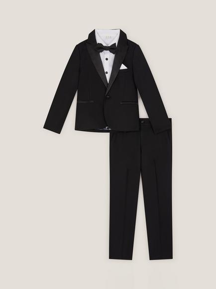 Monsoon Kids' Luca 4-Piece Tuxedo, Black - view 2, Black