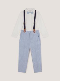 Monsoon Kids' Aiden 3-Piece Braces Suit, Blue, Blue