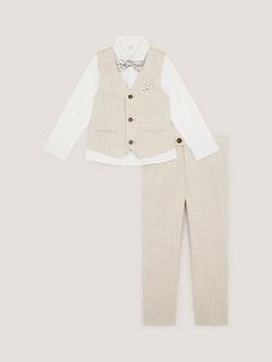 Monsoon Kids' George 4-Piece Suit, Stone - view 2, Stone