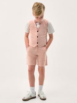 Monsoon Kids' Leo 4-Piece Short Suit Set, Pink, Pink