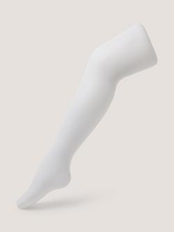 Monsoon Kids' Plain Tights, White, White