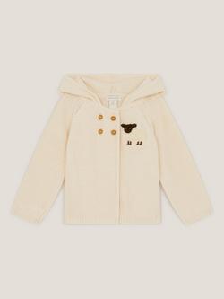 Monsoon Baby Sheep Cardigan, Cream, Cream