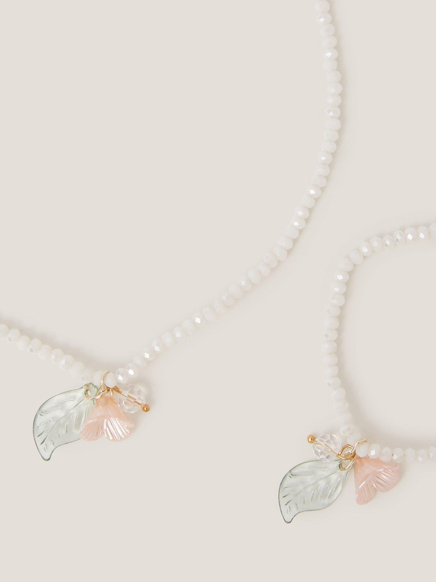 Product image 2 of 2, which shows Monsoon Kids' Tulip Flower Jewellery Set, Multi