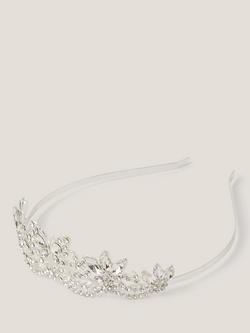 Monsoon Kids' Diamante Tiara, Silver, Silver
