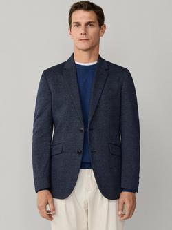 Hackett London Tailored Glencheck Jacket, Eton Blue, Eton Blue