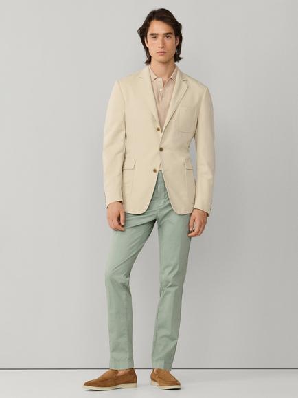 Hackett London Cotton Linen Blend Blazer, Natural Beige - view 2, Natural Beige