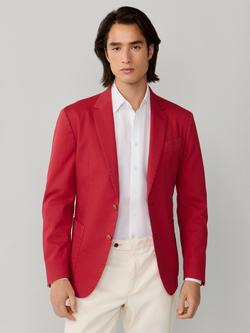 Hackett London Unlined Single-Breasted Blazer, Light Red, Light Red