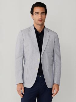 Hackett London Heritage Cotton Linen Blend Ascot Block Blazer, Old Navy, Old Navy