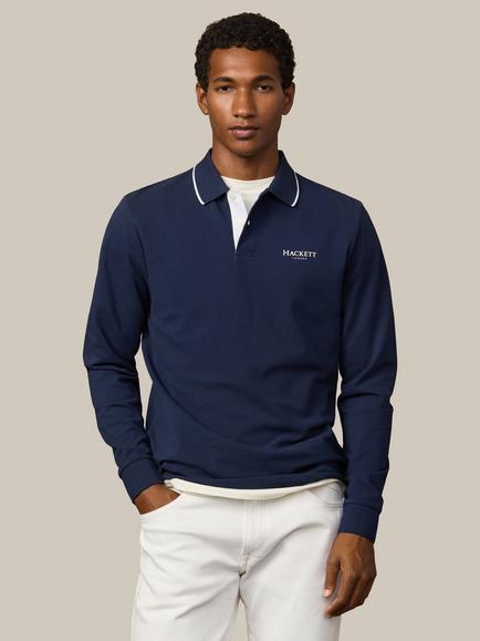 Hackett London Heritage Regular Fit Long Sleeve Polo Shirt, Old Navy, Old Navy