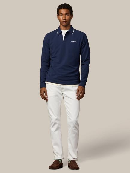 Hackett London Heritage Regular Fit Long Sleeve Polo Shirt, Old Navy - view 2, Old Navy
