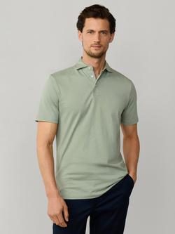 Hackett London Cotton Classic Fit Short Sleeve Polo Shirt, Sage Green