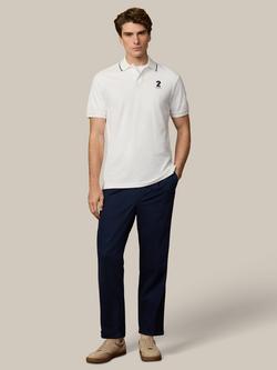 Hackett London Cotton Polo Shirt, Off White - view 2, Off White