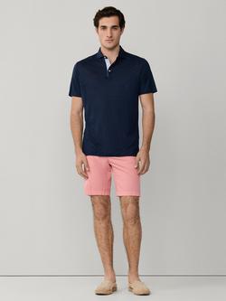 Hackett London Classic Fit Short Sleeve Pure Linen Polo Shirt - view 2, Old Navy